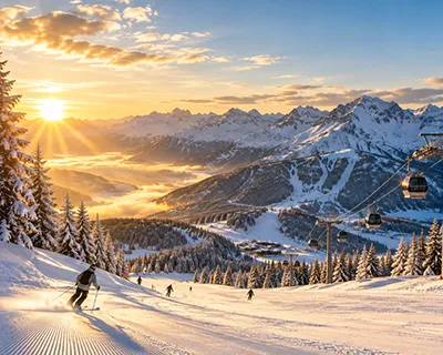 Sonniger Wintertag am Nassfeld